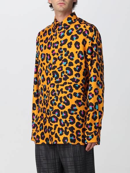 camicia uomo versace leopardate